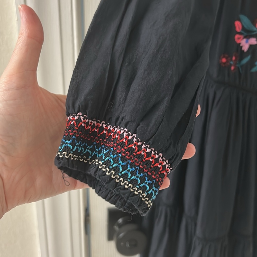Free People Embroidered Off-the-Shoulder Mini Dress - Picture 9 of 13